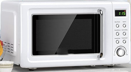 LED display clearly indicates the remaining cooking time, ensuring readability. Microwave with 5 Micro Power Levels,