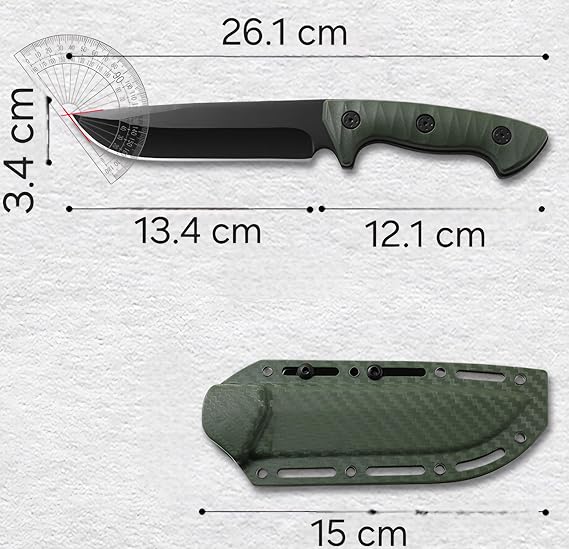 Survival situation. Wood processing, shelter building, and of course protection.