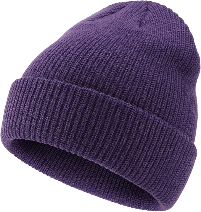 This classic beanie suits any style of clothes, making you look fashionable and decent, Knit Cuff Beanie Cap