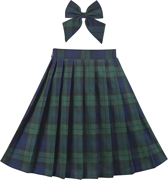 Girls pleated skirt with built-in shorts to let your child stay covered while playing hard in this skirt, invisible pocket is great for storing keys, tennis balls, small balls,