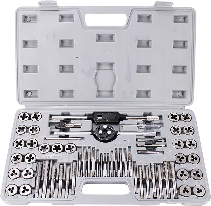 Tap and Die Rethread Set Rethreading Kit  60 PCS