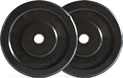 Bumper Plates for Weightlifting, Cross Training, Home Gym, Less Impact