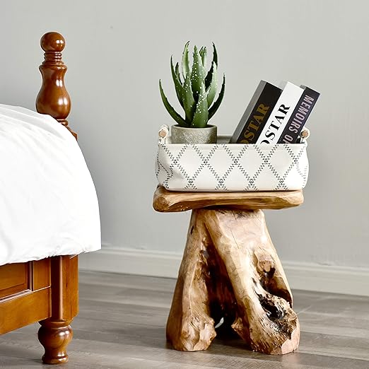 Mushroom Stool, Natural Edge Side Table, Plant Stand,