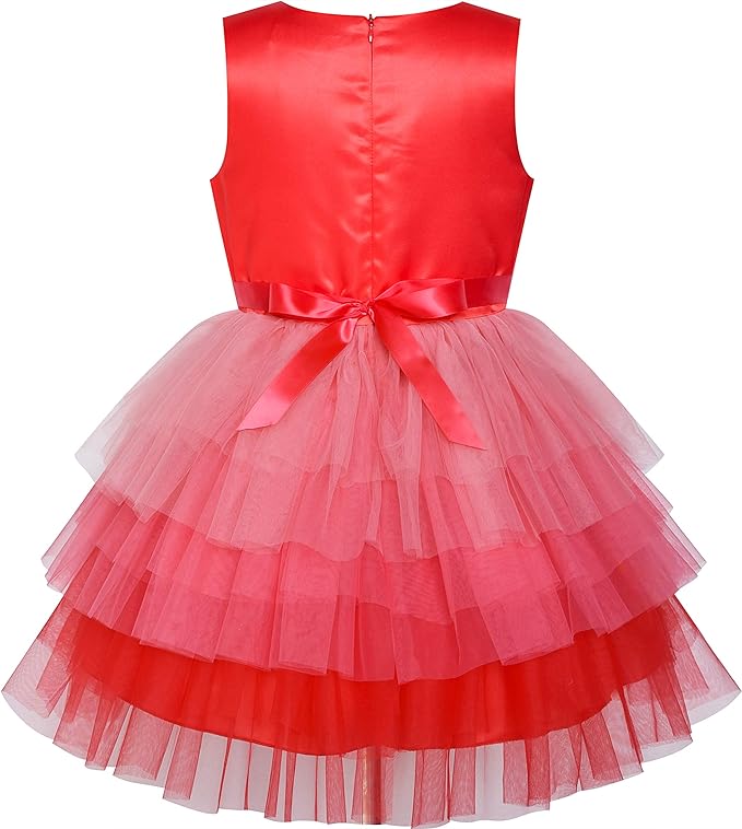 Fashion Girls Dress, Under knee length. Hidden back zip