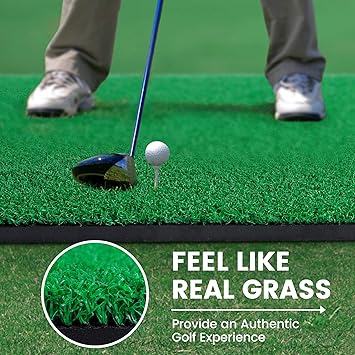 the golf mat flat for a period of time after receiving it, Golf Hitting Mats,7 Golf Tees and 6 Golf Balls