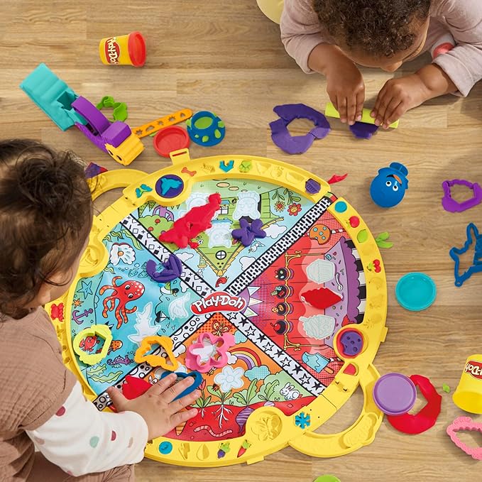 Playmat Starter Set with 19 Accessories, Preschool Toys for 3 Year Old Girls & Boys & Up, Kids Arts & Crafts