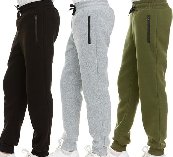 Available in several beautiful color combinations, arriving in sets of 3 per pack, these kids sweatpants will instantly become their favorite! The lightweight,  3Pk