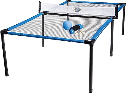 This game is designed to play indoors and outdoors so you can take it on the go to the beach, the backyard, Spyder Pong Tennis - Table Tennis, Volleyball and 4-Square Outdoor Game