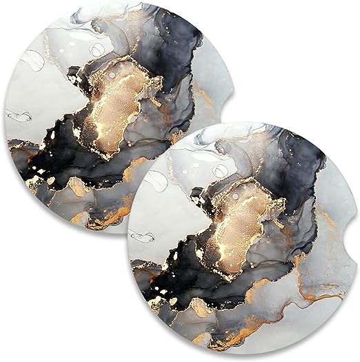 Coaster for Drinks, Cute Car Assecories for Women Men, the cork can very well enhance the friction of the coaster, so that it can firmly grasp the cup holder, and will not make a collision sound due to the driving process of the car.