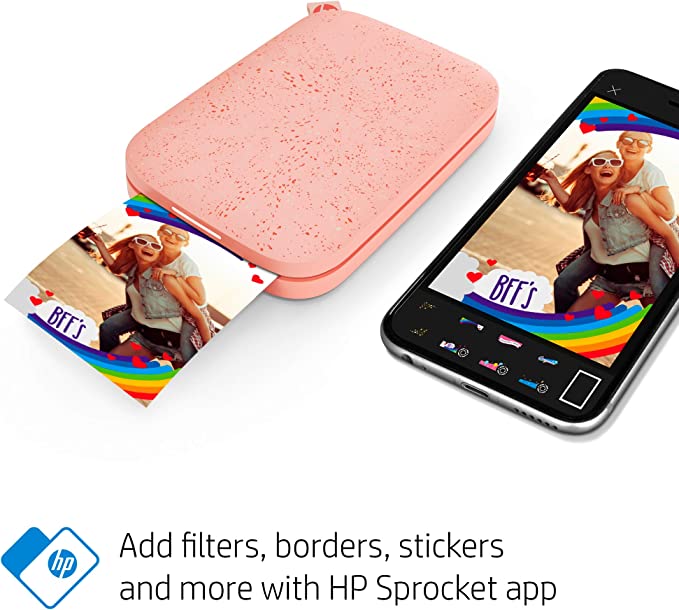 HP Sprocket Portable Photo Printer (2nd Edition) – Instantly print 2x3