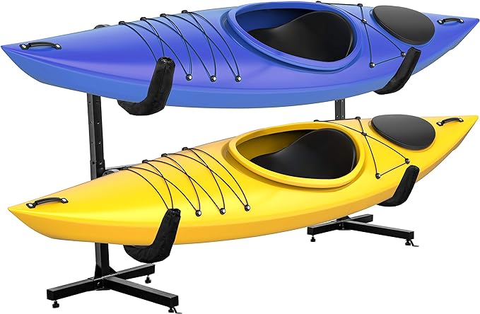 Designed for Large Kayaks, Holder Can Also Be Used for Paddleboards, Surfboards,Heavy Duty Storage for Two-Kayak, SUP, Canoe & Paddleboard for Indoor, Outdoor, Garage, Shed