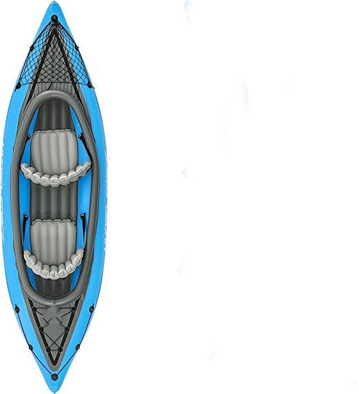 2 Aluminum Paddles, Hand Pump, 2 Fins, and Carry Bag, Take your summer to the next level BRO, Inflatable Kayak Set drifts along the lake, river or ocean and can comfortably fit up to 2 adults