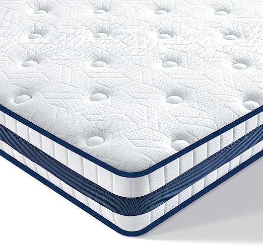 Full Mattress,Memory Foam Hybrid Innerspring Mattress in a Box Sleep Cooler with More Pressure Relief & Support