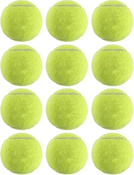 tennis ball is made from natural rubber and durable felt material for consistent feel and reduced shock. Magicorange12 Pack Advanced Training Tennis Balls Practice Balls,