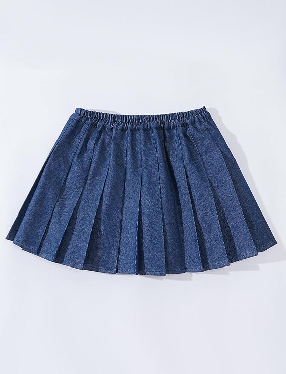 Fabric:Crafted from 95%polyester,5%elastane denim fabric, the skirt is breathable, durable, and maintains its shape even with regular wear.