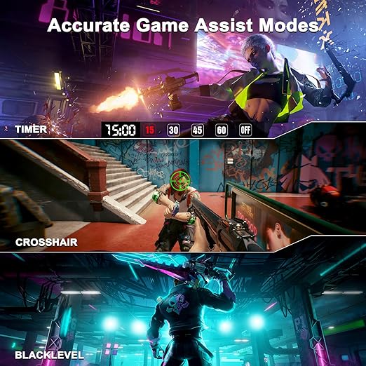 Response time: 1ms, IPS display, HDR, 120%sRGB color gamut, Brightness 320Nits, Eye care technologies: Anti-fcker, Low blue light, 180Hz/144Hz 1ms Fast IPS 2K Computer Monitor, HDMI 2.0 x2 | DP 1.2 x2 | VESA Mount, 120% sRGB HDR Eye Care Metal Stand
