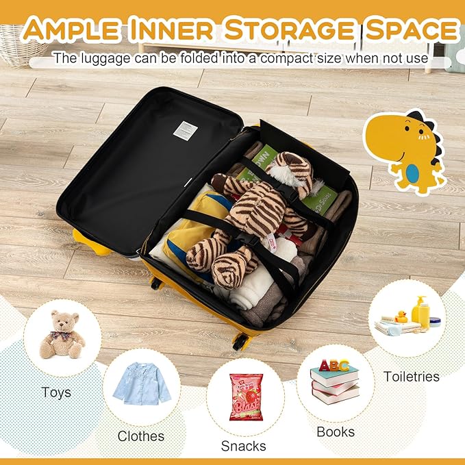 this kids luggage set has a telescoping handle with push button locking system that can be adjusted to 3 different positions, 20 Inch Expandable Children Hardshell Carry-on Suitcase w/Telescoping Handle, Bottle Pocket