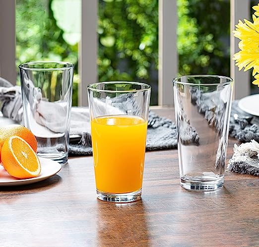 Set of 10,Avant-Garde Collection | Highball & Tumbler Crystal Glass | Perfect for Home, Restaurants and Parties | Dishwasher Safe