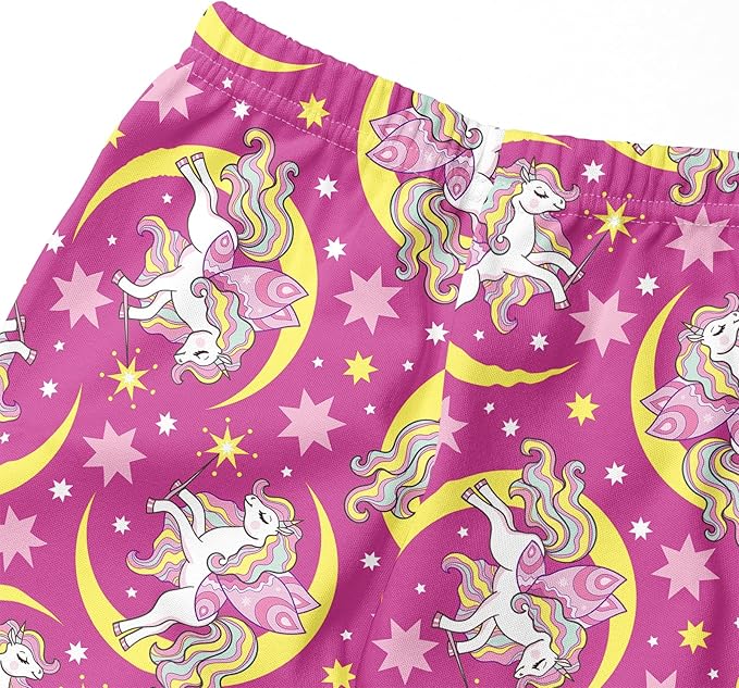 The colors are bright and bright, matching the innocent, lively, and cute personalities of girls, Leggings Little Kids Yoga Pants 3-10 Years