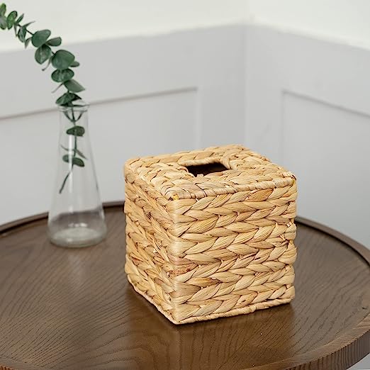 Decorative Paper Rope Woven Square Tissue Box Holder