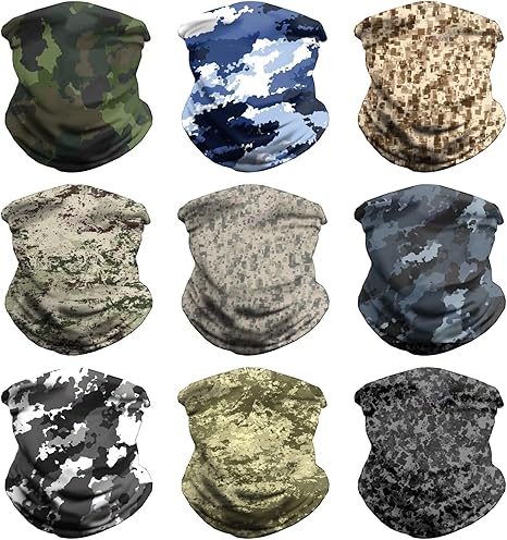 High UV and sun protection, a soft and breathable material,  Scarf Neck Gaiter Headwear Balaclava for Sports