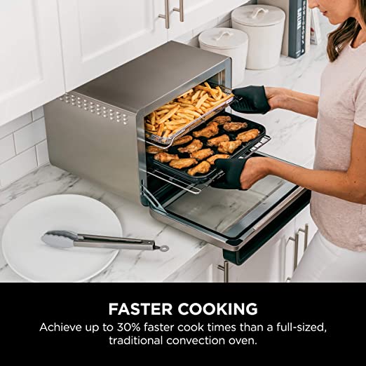 Ninja DT201C, Foodi 10-in-1 XL Pro Air Fry Oven, Stainless steel, 1800W
