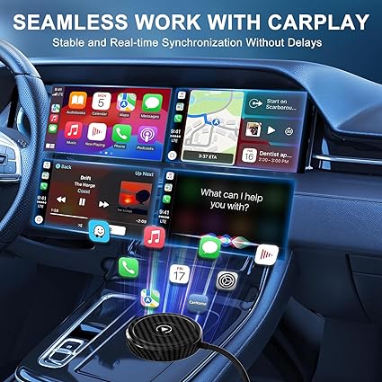 s CarPlay Dongle 5Ghz WiFi Auto Connect Online Update for iPhone iOS 10+&OEM Wired CarPlay Cars