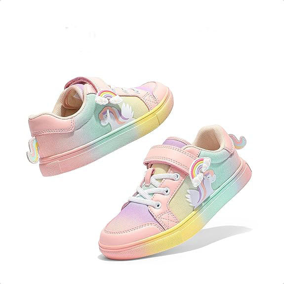 Made with elastic laces and a hook and loop design, these shoes are super easy to put on and adjust for the perfect fit.\