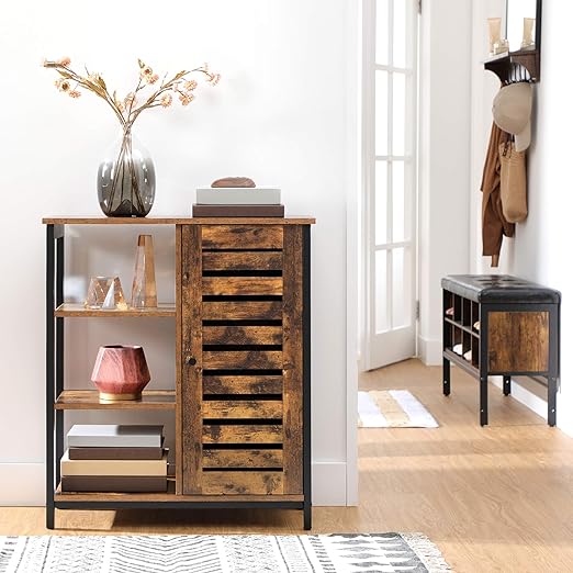 high degree of stability; load the top surface with items up to 66 lb, Cupboard, Multipurpose Cabinet, For Kitchen, Living Room