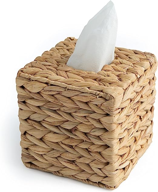 Decorative Paper Rope Woven Square Tissue Box Holder
