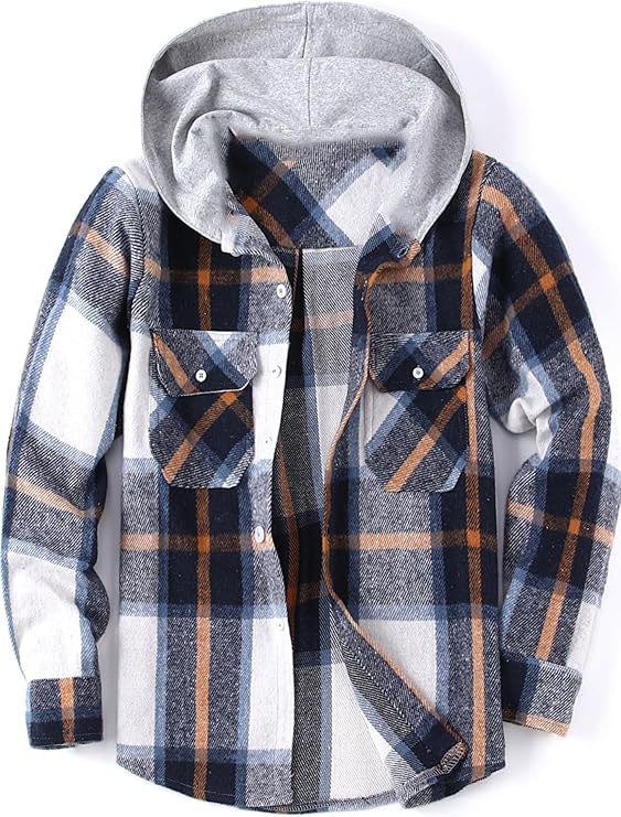Sherpa lined flannel jacket for men,toasty Sherpa fleece throughout the whole body(even in the sleeve) for added warmth and unbeatably cozy.