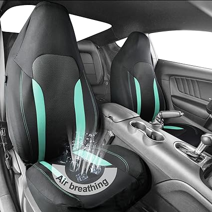 Much easier to install and use.Change your car interior look in just seconds. Fit Sporty Breathable 3D Air Mesh and Fabric Car Seat Covers,for Cars,Sedans,Trucks,Vans,Airbag Compatible