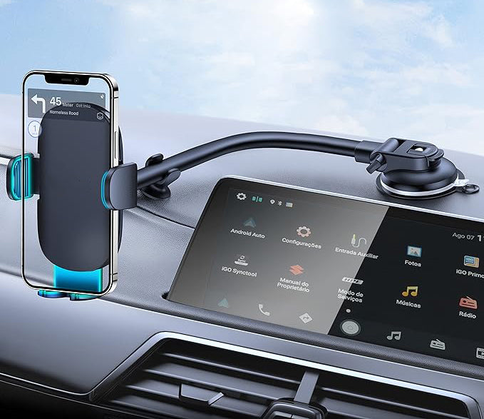Features with an anti-shake stabilizer, it minimizes the wobble of the phone when driving on rough roads,