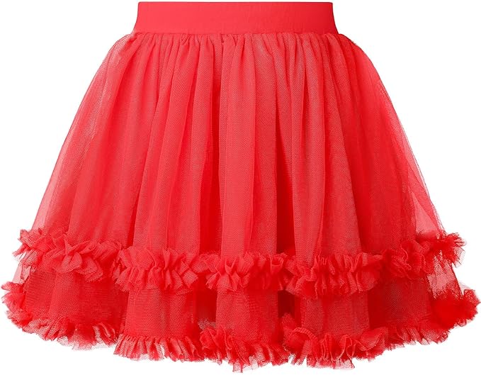 skirt for girls features a soft inner lining that feels gentle and comfy against kids skin. The outer layer of this tutu for toddler girls is made of lightweight tulle