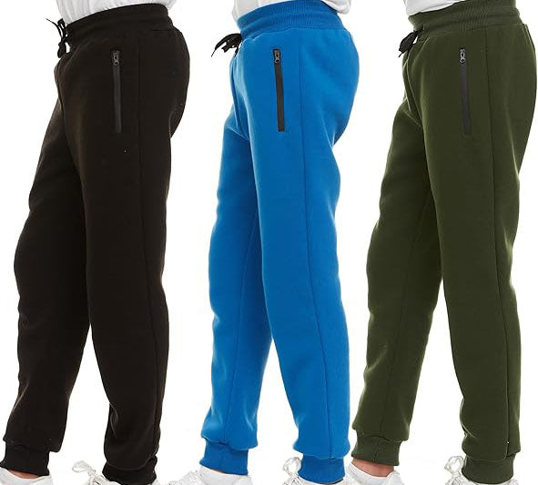 These Boys athletic pants feature a chic, sporty look with convenient and practical zipper pockets, being ideal for wearing with your favorite t-shirt, hoodie or sports jacket