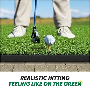 whether at home or outdoors, saving a lot of money and time . It's the perfect golf training aid for you and all golf lovers.  5x4ft Artificial Golf Turf Practice Mat for Outdoor & Indoor Training