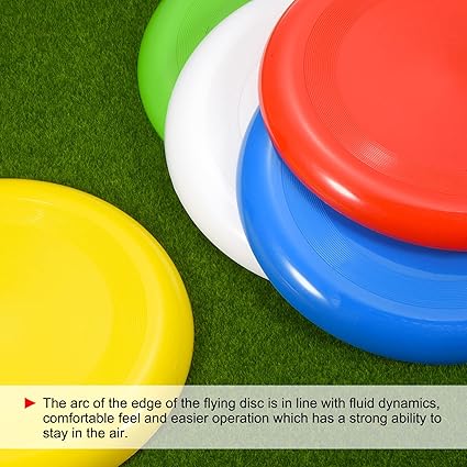 easier operation which has a strong ability to stay in the air.10 Pack Outdoor Playing Training Colorful Flying Disk Set for Beach Lawn Park Camping Game,
