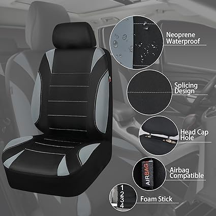 car seat looks so different than others. Get the compliments by using our car seat covers NOW, l Fit Car Seat Covers Full Sets,Airbag Compatible for SUV, Vans,Sedans,Trucks