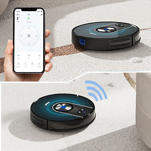 Self-Charging, Alexa/App/WiFi ,Bagotte 3000Pa Robot Vacuum Cleaner,4 in 1 Robotic Vacuums Gyro Navigation 3.0