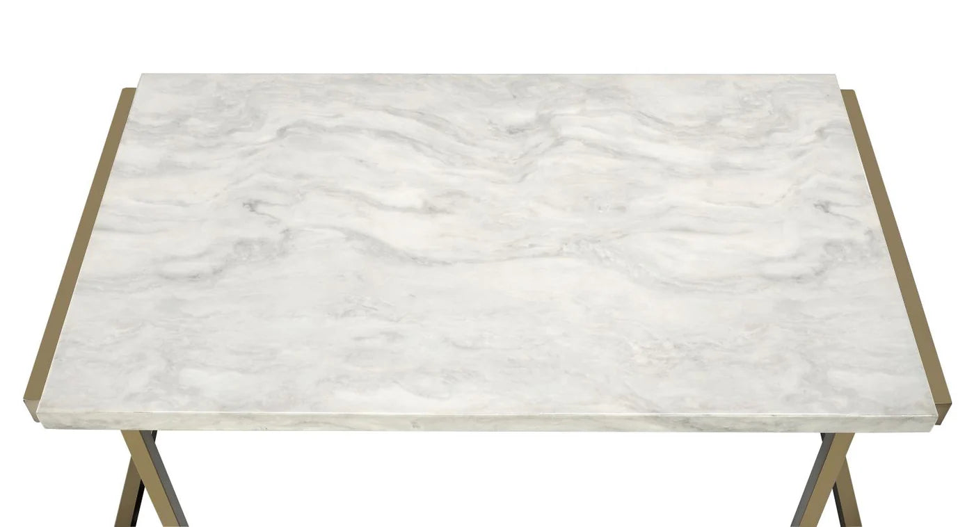 modern lines of the base with its open return base and simple form top, Coffee Table