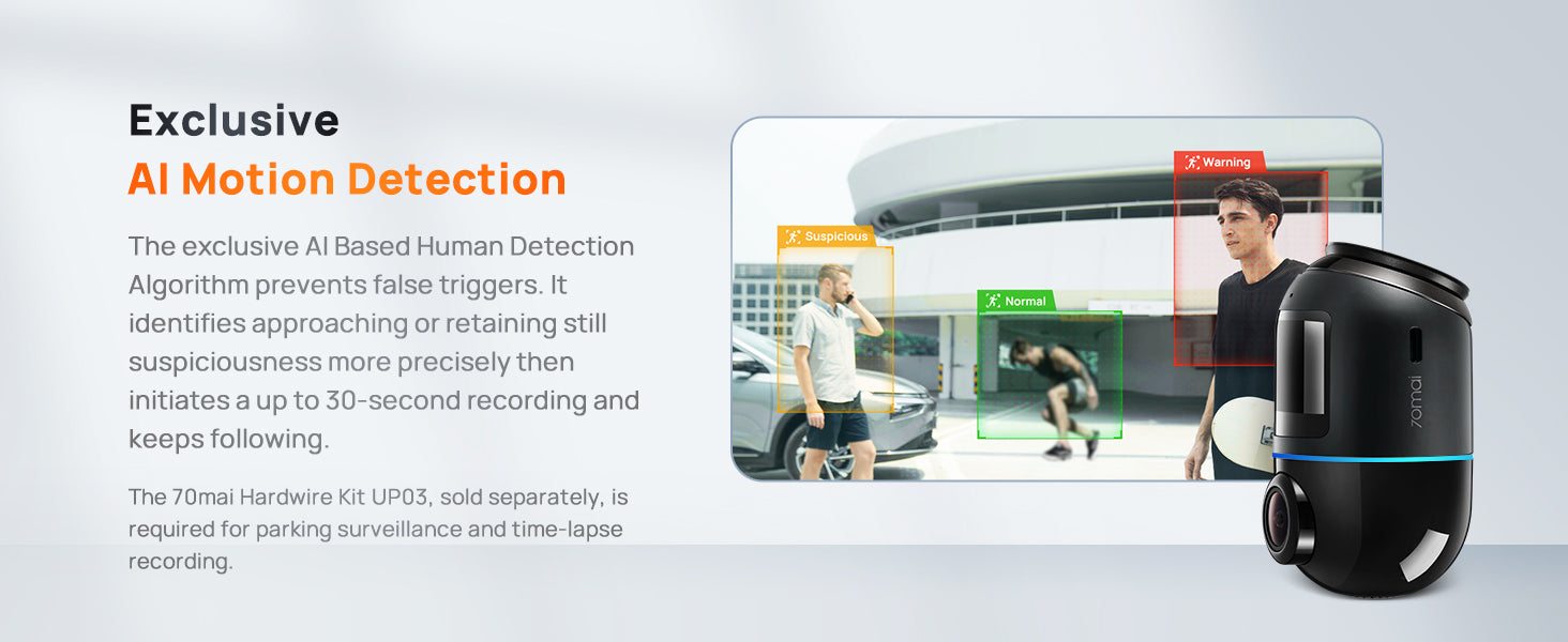 1080P Full HD, Superior Night Vision, 128GB  App Control, 24-hour parking monitor available on the dash cam to record continuously at parking mode.