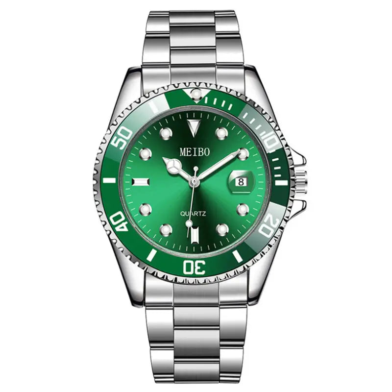 Watches for Men Diamond Casual Stainless Steel Luxury Business Dress Classic Date Analog Quartz Wrist Watches
