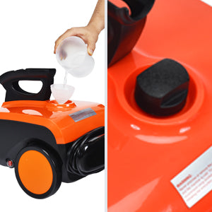 Steam Cleaner with 19 Accessories, Heavy Duty Household Steamer Chemical-Free Cleaning, 1.5L Dual-Tank Rolling Cleaning Machine for Carpet, Floor, Window and Car