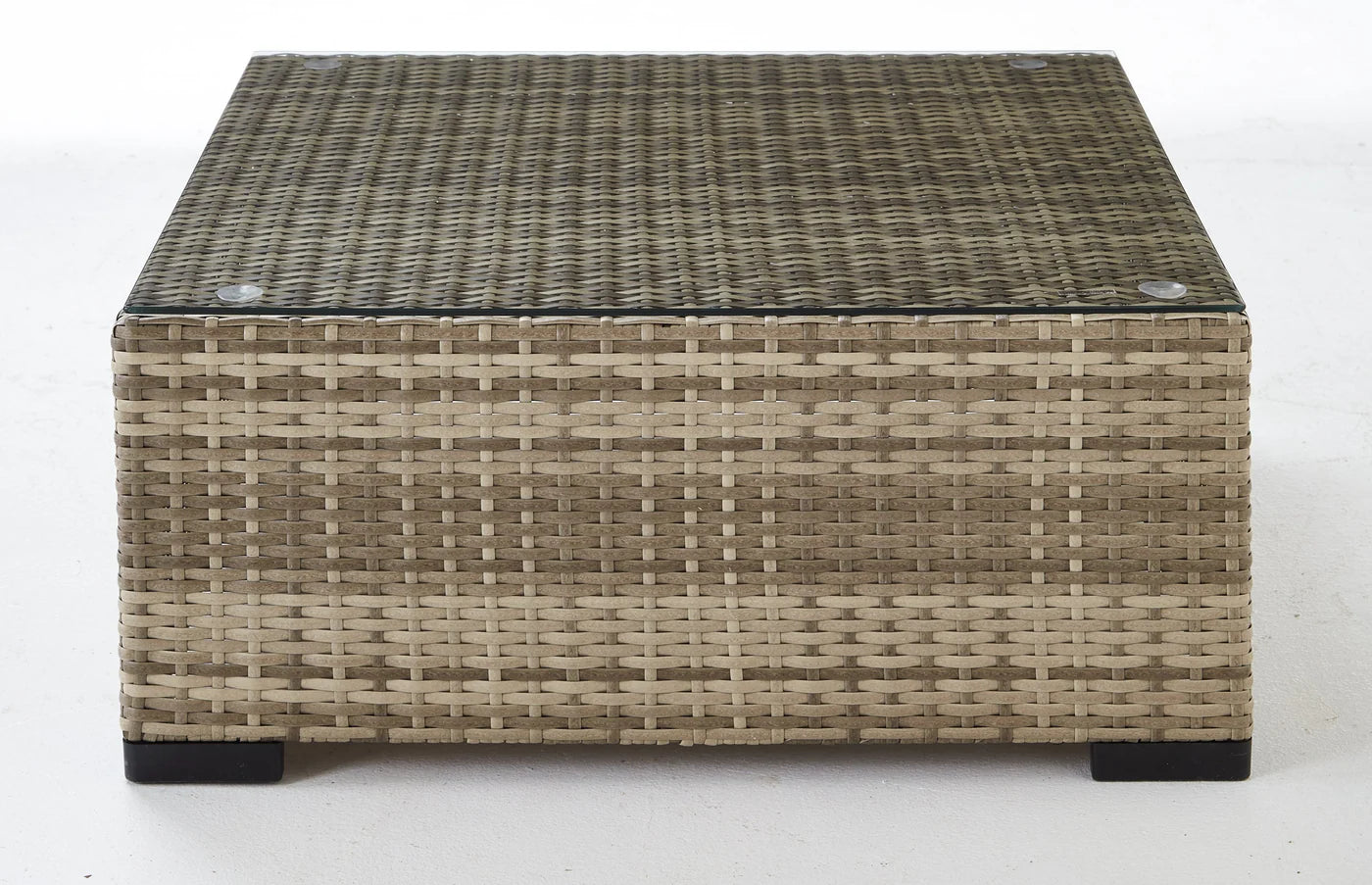 a slice of heaven is right outside your door! Boasting the inherent allure of drinks and snacks within arm's reach and the compelling texture of the resin wicker frame,  Outdoor Coffee Table - Navy