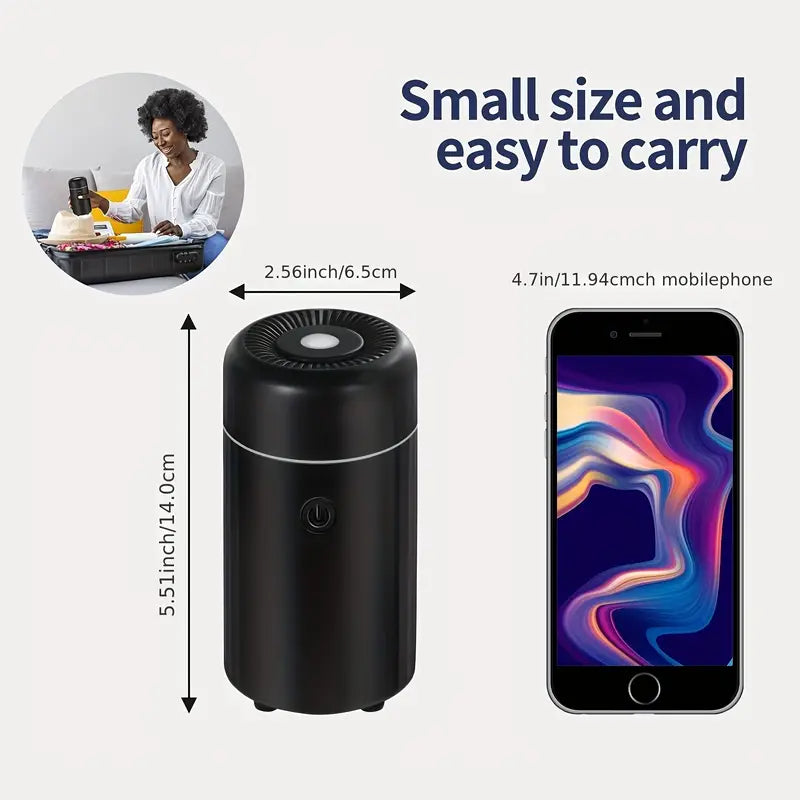 7Color Changing Light, Auto-off For Car, Home, USB Car Scent Air Humidifier Diffuser, Small Mini Aroma Diffuser,