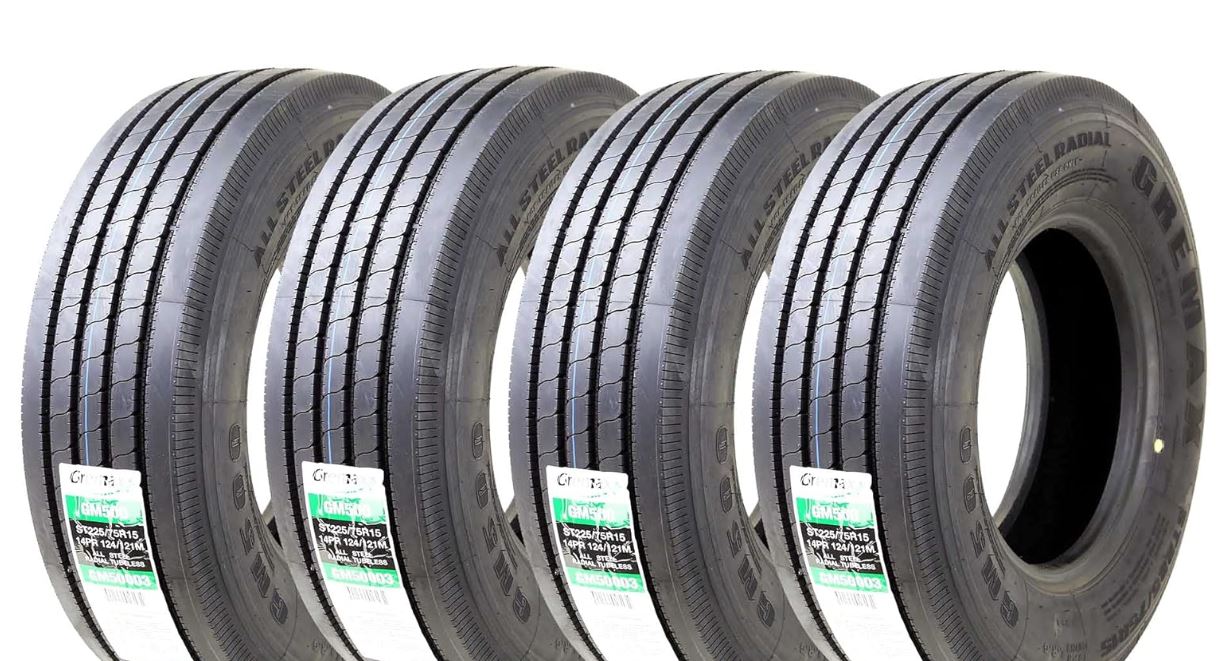 Set 4, 225/75R15 14 Ply 124/121M 11150