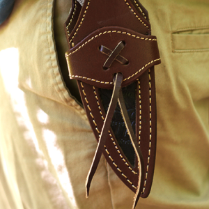 r superior strength and sharpness.Hunting Knife with Leather Sheath - Ideal for Skinning, Blade Bushcraft Knife with Walnut Wood Handle