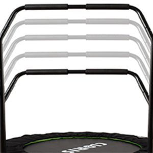 trampoline can be folded two times, which saving you much storage space and easy to carry. 40 inch Max Load 400 lbs Trampoline Mat Exercise Fitness Trampoline for Indoor