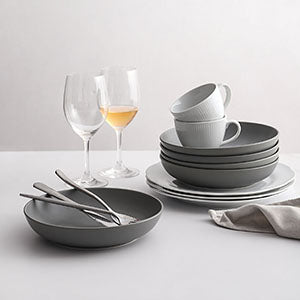 Set of 6, Wide and Flat, Microwave Dishwasher Safe,