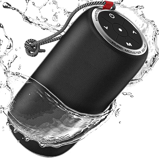360° stereo sound effect, truly enjoy the surround sound of the cinema, S310 Bluetooth Speaker, Portable Bluetooth Speaker, 30W True Wireless Stereo Pairing Deliver Dynamic Sound, Waterproof Speaker,